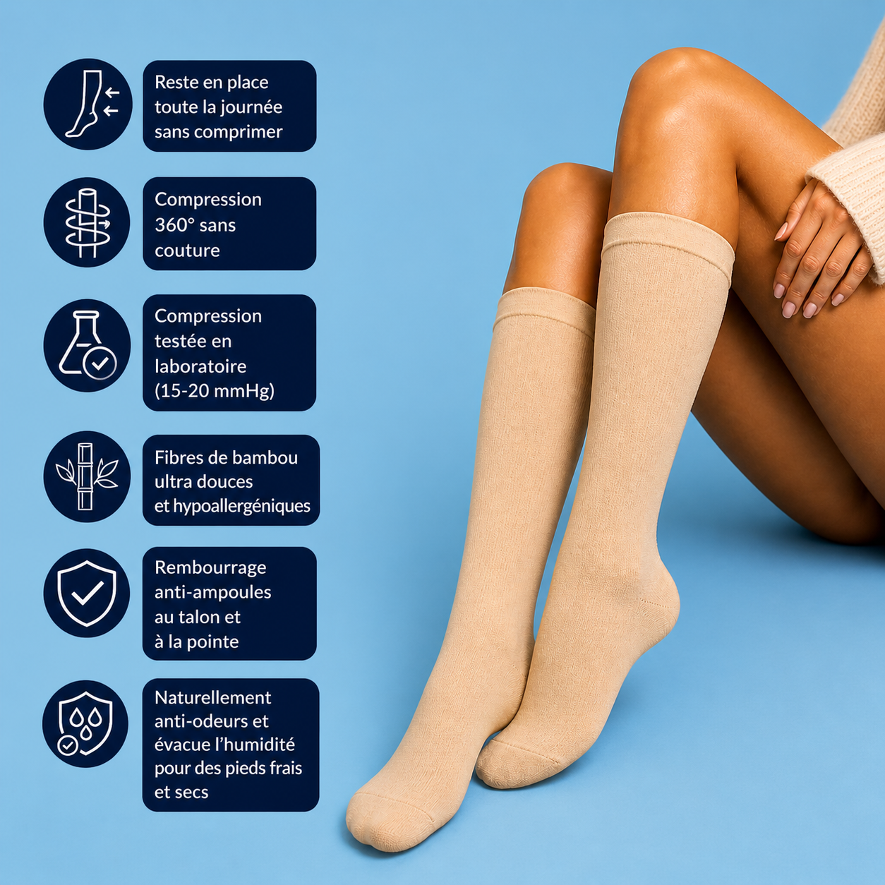 Natural Touch – Chaussettes de compression