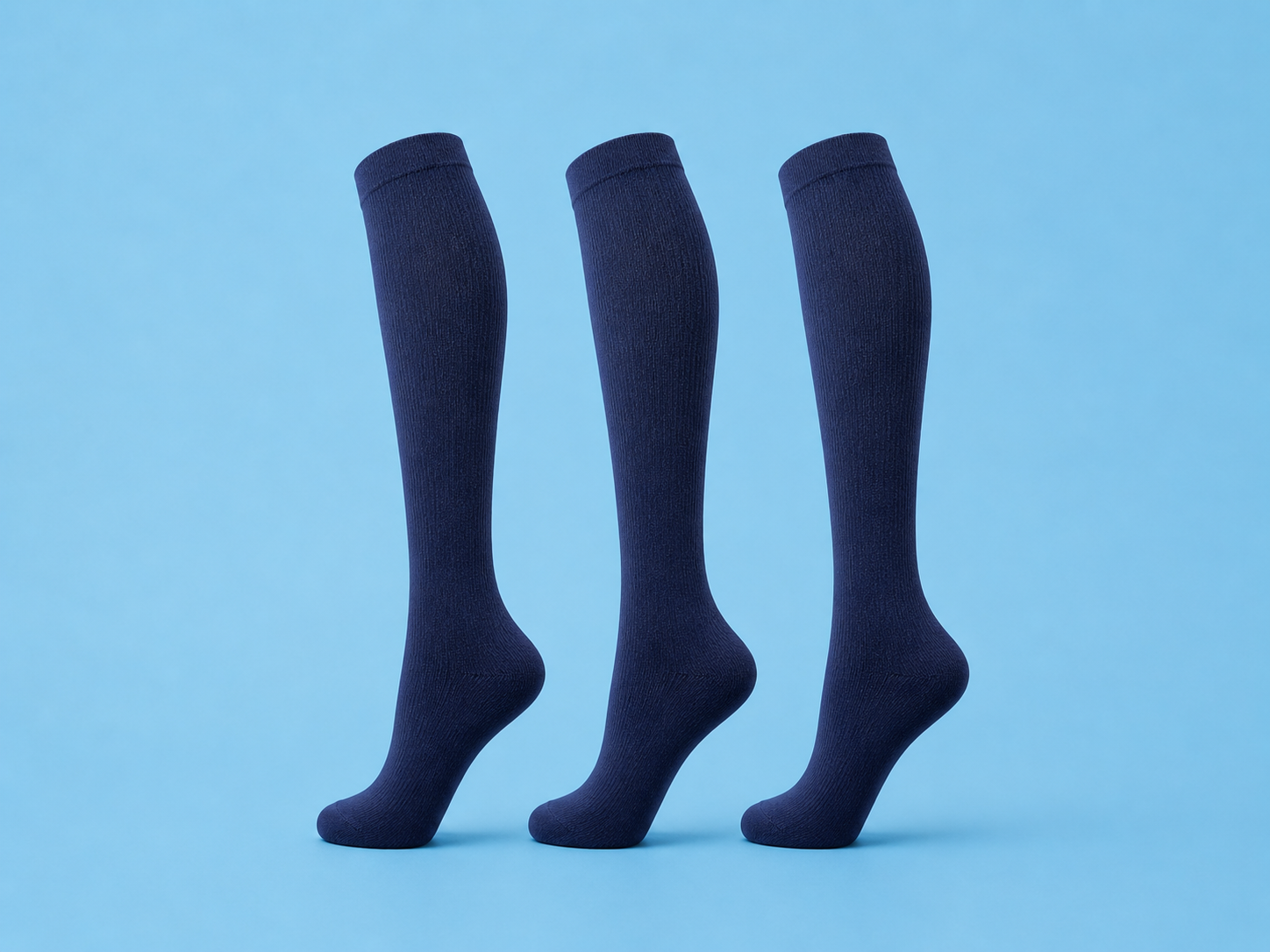 Pack Deep Blue x3 – Chaussettes de compression